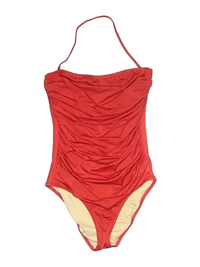 Pre-owned Jcrew One Piece Swimsuit In Red