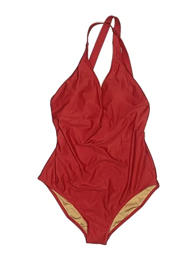 Pre-owned Jcrew One Piece Swimsuit In Red