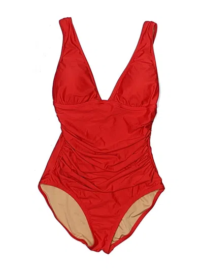 Pre-owned Jcrew One Piece Swimsuit In Red