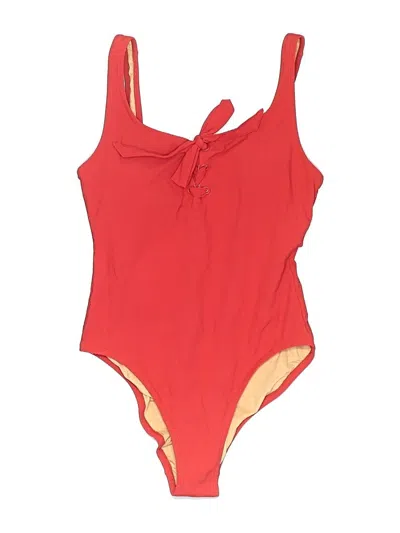 Pre-owned Jcrew One Piece Swimsuit In Red