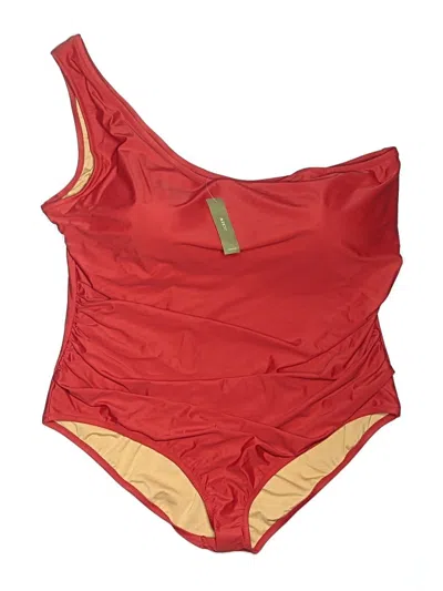 Jcrew One Piece Swimsuit In Red