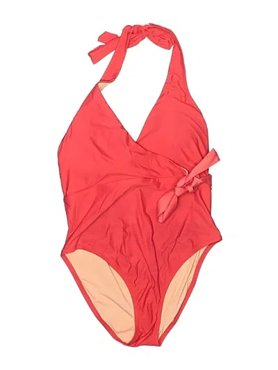Pre-owned Jcrew One Piece Swimsuit In Red