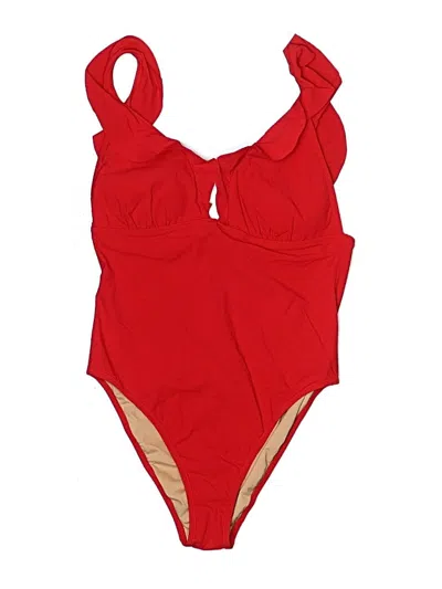 Jcrew One Piece Swimsuit In Red