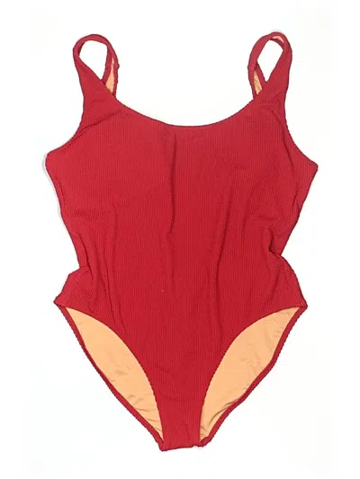 Pre-owned Jcrew One Piece Swimsuit In Red