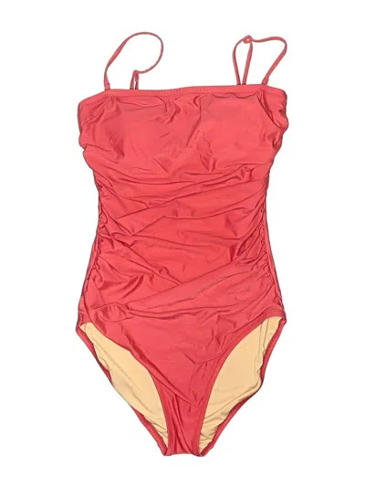 Pre-owned Jcrew One Piece Swimsuit In Red