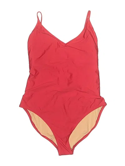 Pre-owned Jcrew One Piece Swimsuit In Red