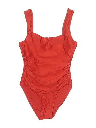 Pre-owned Jcrew One Piece Swimsuit In Red