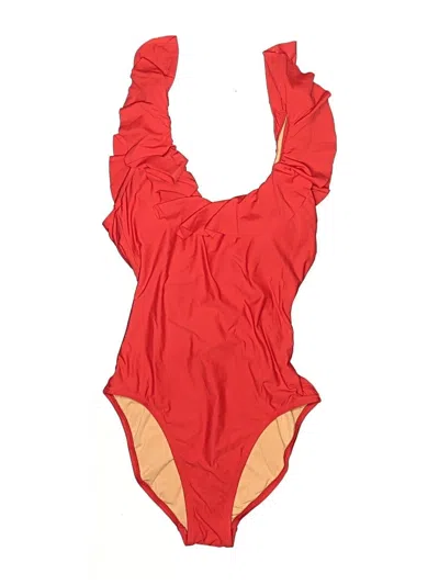 Pre-owned Jcrew One Piece Swimsuit In Red