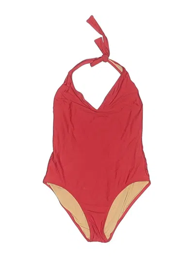Pre-owned Jcrew One Piece Swimsuit In Red