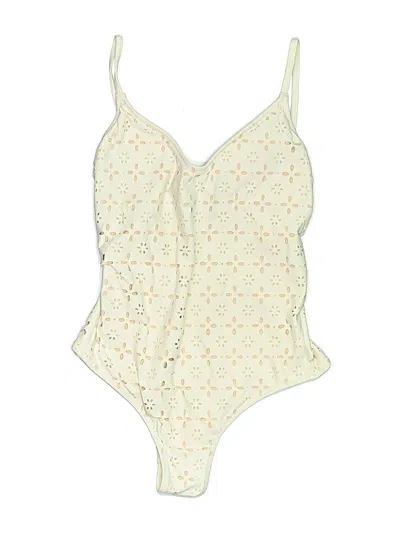 Pre-owned Jcrew One Piece Swimsuit In White