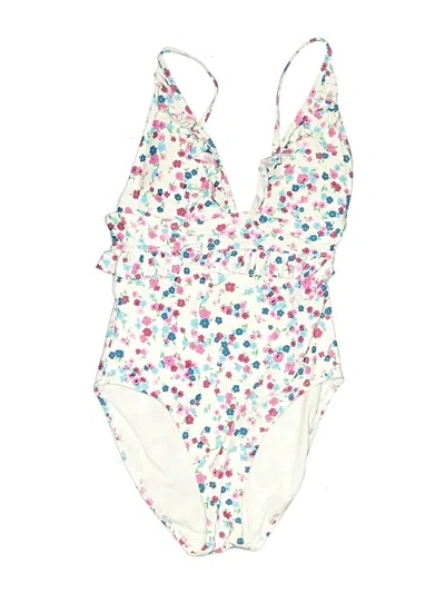 Pre-owned Jcrew One Piece Swimsuit In White