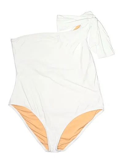 Pre-owned Jcrew One Piece Swimsuit In White