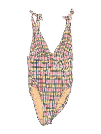 Pre-owned Jcrew One Piece Swimsuit In Yellow