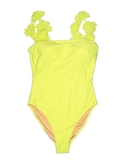 Pre-owned Jcrew One Piece Swimsuit In Yellow