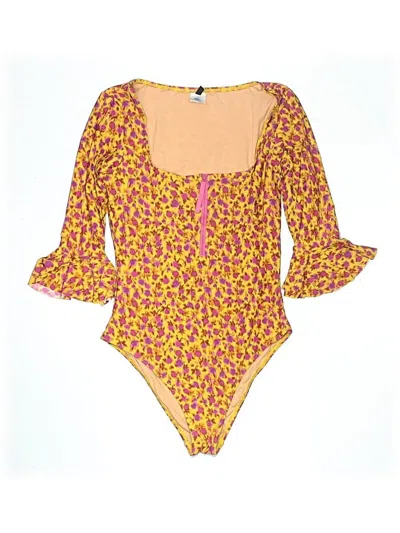 Pre-owned Jcrew One Piece Swimsuit In Yellow