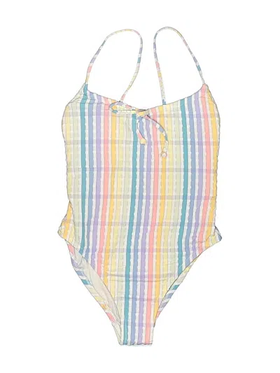 Pre-owned Jcrew One Piece Swimsuit In Yellow