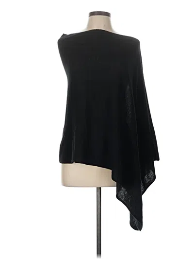Pre-owned Jcrew Poncho In Black