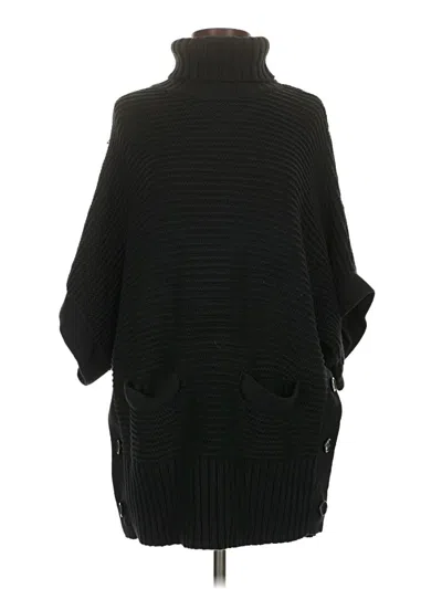 Pre-owned Jcrew Poncho In Black