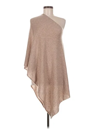 Pre-owned Jcrew Poncho In Brown