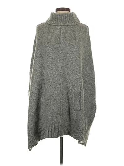 Pre-owned Jcrew Poncho In Gray