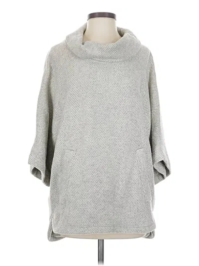 Pre-owned Jcrew Poncho In Gray