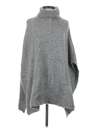 Pre-owned Jcrew Poncho In Gray