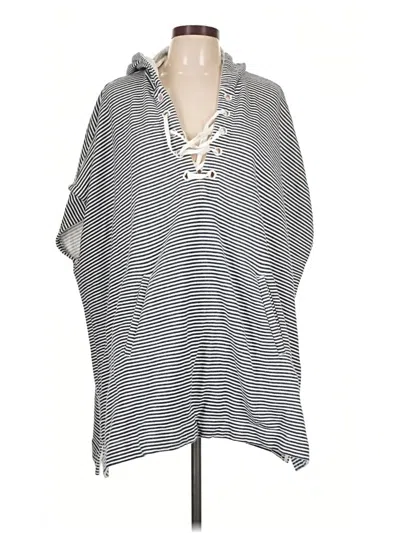 Pre-owned Jcrew Poncho In Gray