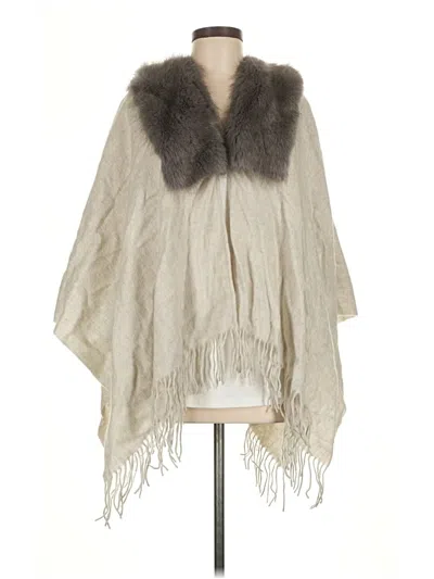 Pre-owned Jcrew Poncho In Silver