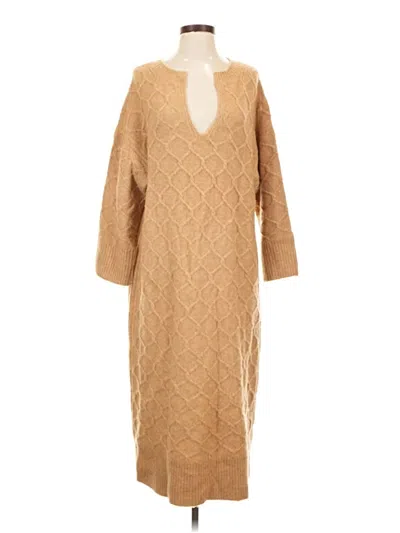 Pre-owned Jcrew Poncho In Tan