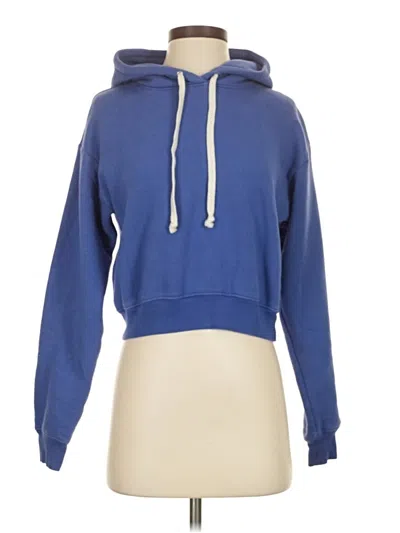Pre-owned Jcrew Pullover Hoodie In Blue