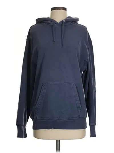 Pre-owned Jcrew Pullover Hoodie In Blue