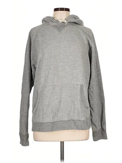 Pre-owned Jcrew Pullover Hoodie In Gray