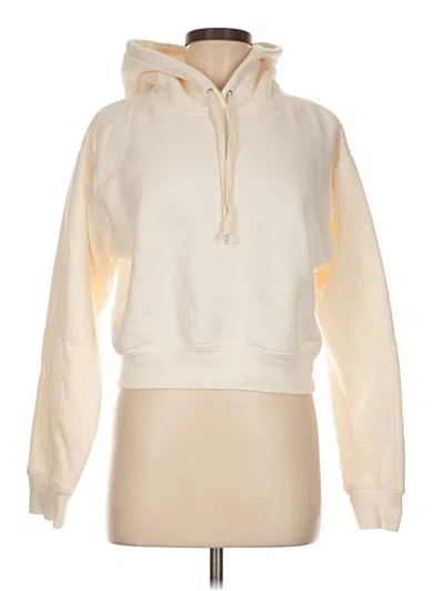 Pre-owned Jcrew Pullover Hoodie In White