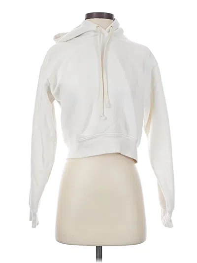 Pre-owned Jcrew Pullover Hoodie In White
