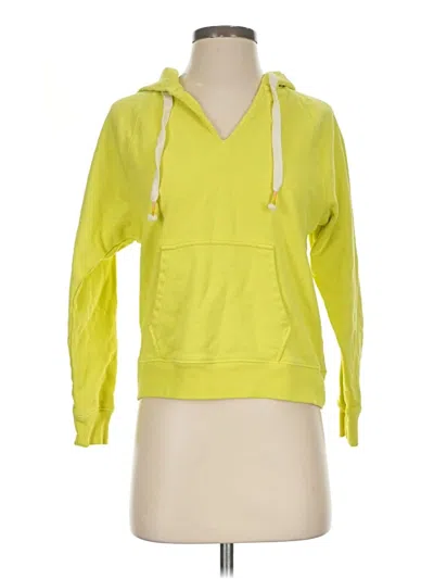 Pre-owned Jcrew Pullover Hoodie In Yellow