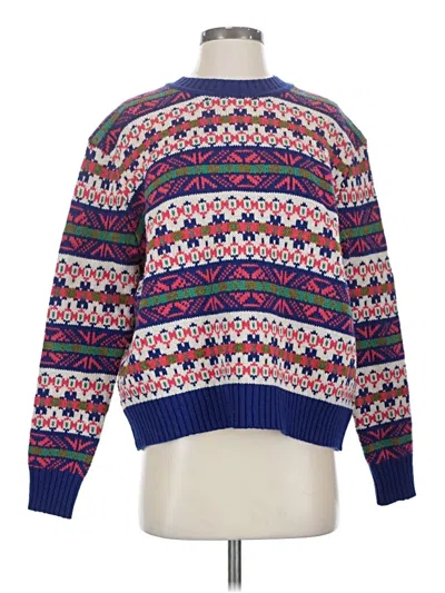 Pre-owned Jcrew Pullover Sweater In Blue