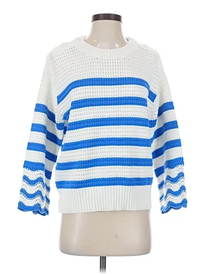Pre-owned Jcrew Pullover Sweater In Blue