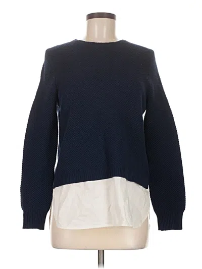 Pre-owned Jcrew Pullover Sweater In Blue