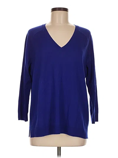 Pre-owned Jcrew Pullover Sweater In Blue