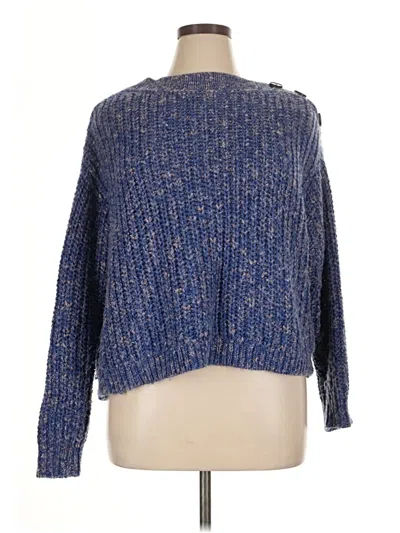 Pre-owned Jcrew Pullover Sweater In Blue