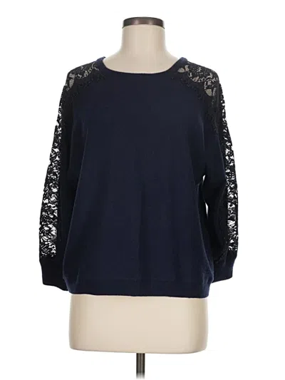 Pre-owned Jcrew Pullover Sweater In Blue