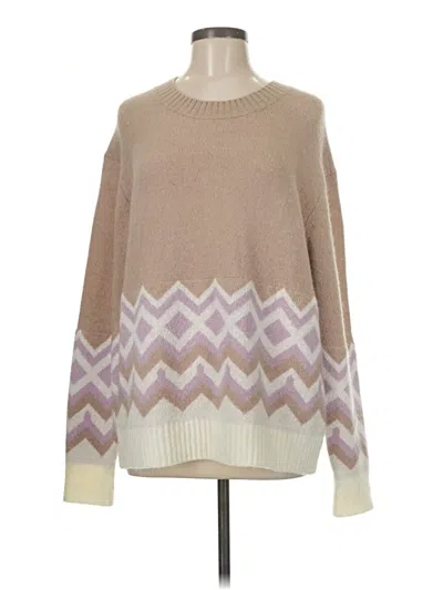 Pre-owned Jcrew Pullover Sweater In Brown