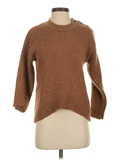 Pre-owned Jcrew Pullover Sweater In Brown