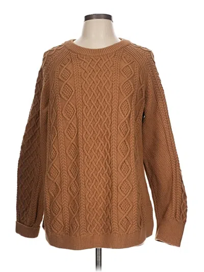 Pre-owned Jcrew Pullover Sweater In Brown