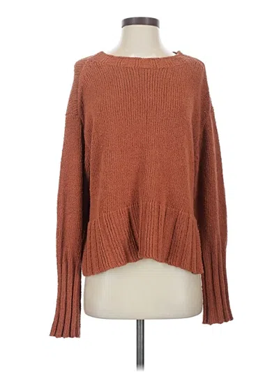 Pre-owned Jcrew Pullover Sweater In Brown