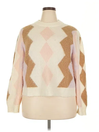 Pre-owned Jcrew Pullover Sweater In Brown