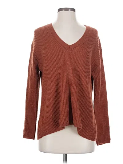 Pre-owned Jcrew Pullover Sweater In Brown