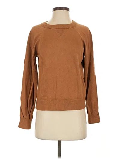Pre-owned Jcrew Pullover Sweater In Brown