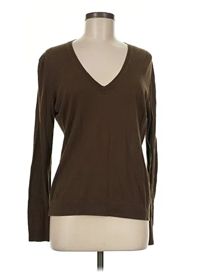 Pre-owned Jcrew Pullover Sweater In Brown