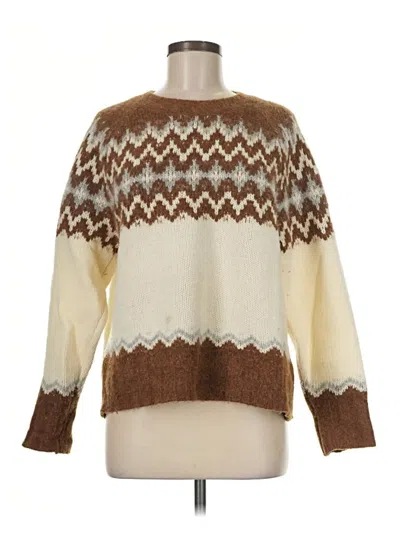 Pre-owned Jcrew Pullover Sweater In Brown